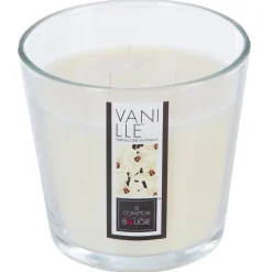 BOUGIE PARFUMEE VERRE GM 500G VANILLE