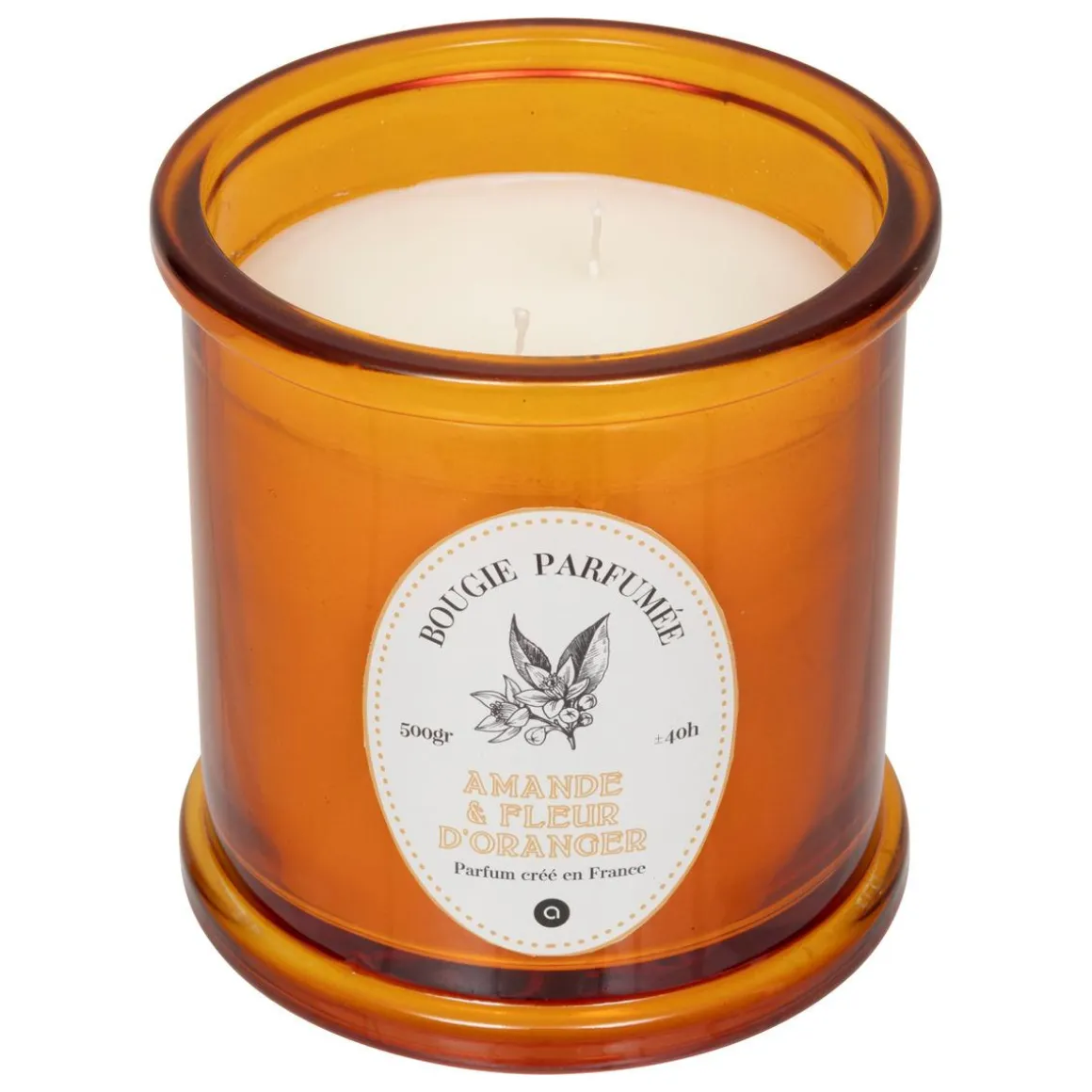 BOUGIE PARFUMEE VERRE HAPO AMANDE 500G