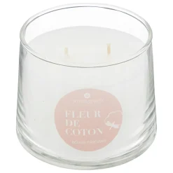 BOUGIE PARFUMEE VERRE IZOR FLEUR DE COTON 300G
