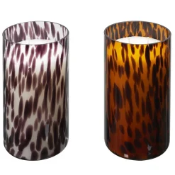 BOUGIE PARFUMEE VERRE MOUCHETE H.21CM