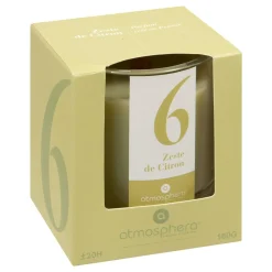 BOUGIE PARFUMEE VERRE NUMIA CITRON 180G
