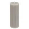 BOUGIE RONDE DEMI GRIS CLAIR D.5X14CM