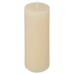 BOUGIE RONDE DEMI IVOIRE 5X14CM