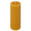 BOUGIE RONDE DEMI JAUNE 5X14CM