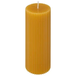 BOUGIE RONDE DEMI JAUNE 5X14CM