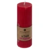 BOUGIE RONDE DEMI ROUGE D.5X14CM