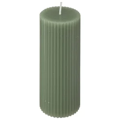 BOUGIE RONDE DEMI VERT 5X14CM