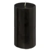 BOUGIE RONDE HUGO NOIR D.7X13CM