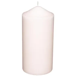 BOUGIE RONDE HUGO ROSE 7X13CM