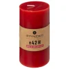 BOUGIE RONDE HUGO ROUGE 7X13CM
