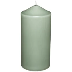BOUGIE RONDE HUGO VERT 7X13CM