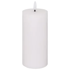 BOUGIE RONDE LED MOLIA BLANC 7X18CM