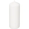 BOUGIE RONDE MANY BLANC 6.8X18CM