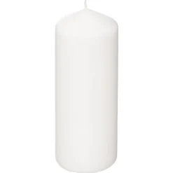 BOUGIE RONDE MANY BLANC 6.8X18CM