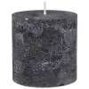 BOUGIE RONDE OLIA NOIR D.6.7X7CM