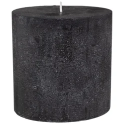 BOUGIE RONDE OLIA NOIR D.10X10CM