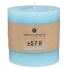 BOUGIE RONDE OLIA TURQUOISE D.10X10CM