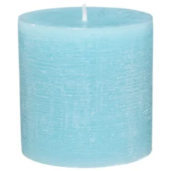 BOUGIE RONDE OLIA TURQUOISE D.6.7X7CM