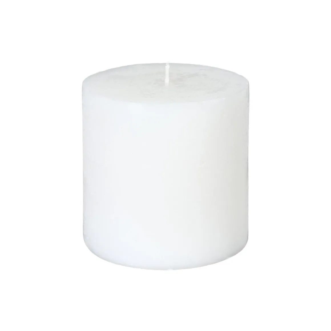 BOUGIE RONDE RUSTIC BLANC 10X10CM