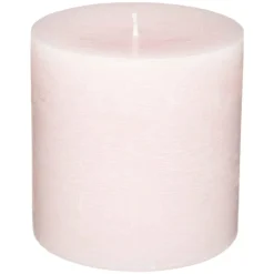 BOUGIE RONDE RUSTIC ROSE 10X10CM