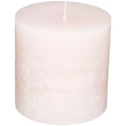 BOUGIE RONDE RUSTIC ROSE 6.7X7CM
