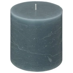 BOUGIE ROND OLIA BLEU ORAGE D.10X10CM