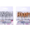 BOUGIES HAPPY BIRTHDAY ARGENT OU DORE