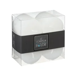 BOUGIE VOTIVE OLIA BLANC D.4.5CM X4 PIECES