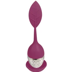 BOULE A THE ACIER INOXYDABLE FEUILLE SILICONE