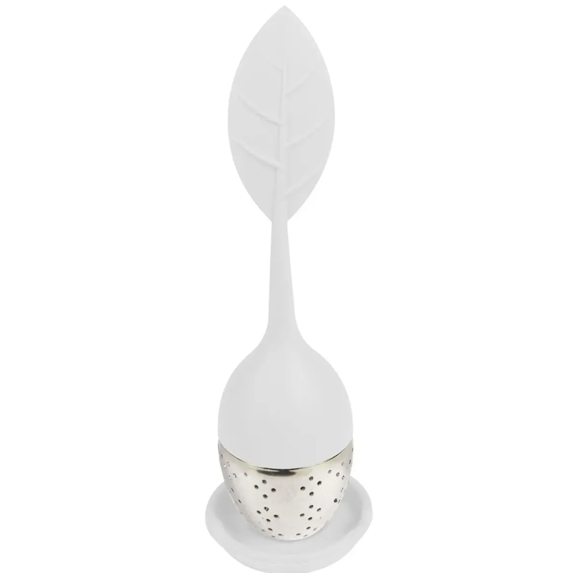 BOULE A THE ACIER INOXYDABLE FEUILLE SILICONE
