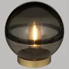 BOULE LED VERRE LINE ARDOISE H.16CM
