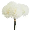 BOUQUET 5 ALLIUMS H33CM BLANC
