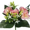 BOUQUET BUISSON ROSETTES H25CM