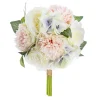 BOUQUET COMPOSE OEILLETS H.26CM
