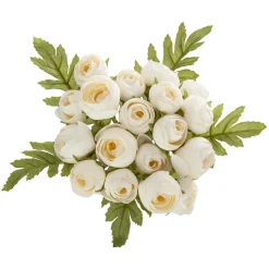 BOUQUET 18 MINI CAMELIAS H.30CM