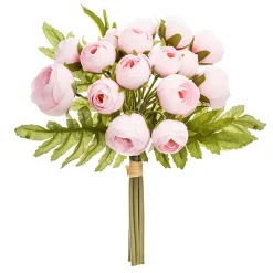 BOUQUET 18 MINIS CAMELIA ROSE H.30CM
