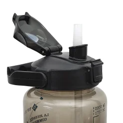 BOUTEILLE MOTIVATION TRANSPARENTE NOIRE 2L M6