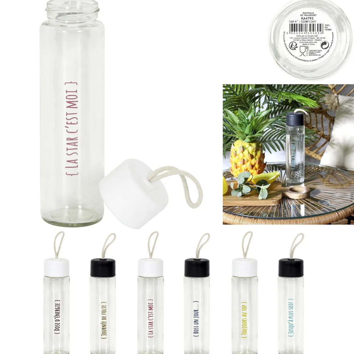 BOUTEILLE TRANSPORT VERRE 33CL