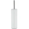 BROSSE WC ACIER INOXYDABLE BLANC
