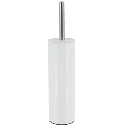 BROSSE WC ACIER INOXYDABLE BLANC