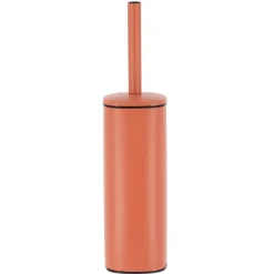 BROSSE WC CARREE METAL TERRE DE SIENNE