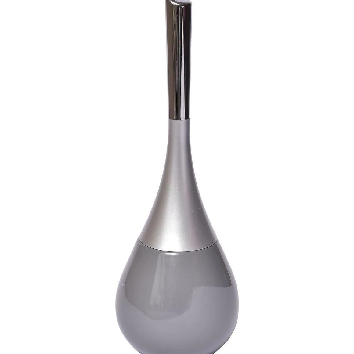 BROSSE WC GRES FORME GOUTTE D EAU GRIS