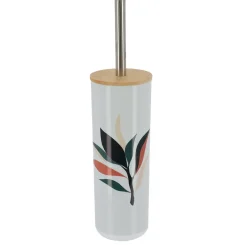 BROSSE WC IMPRIMEE COUVERCLE BAMBOU BUCOLIQUE