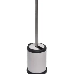 BROSSE WC METAL COUVERCLE RABATTABLE TAUPE MAT