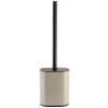 BROSSE WC PLATE SILICONE ET SUPPORT METAL FICELLE NOIR
