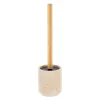 BROSSE WC POLYRESINE FACON TRAVERTIN