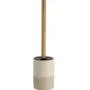 BROSSE WC POLYRESINE GRAVE NATUREL ACACIA