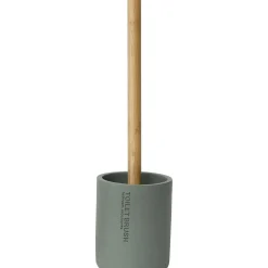 BROSSE WC POLYRESINE KAKI BAMBOU