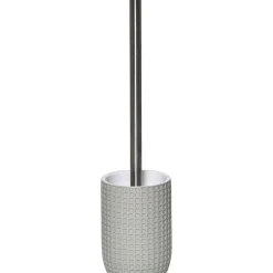 BROSSE WC POLYRESINE MOTIF CARRE VERT SAUGE