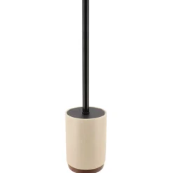 BROSSE WC POLYRESINE NATUREL ACACIA